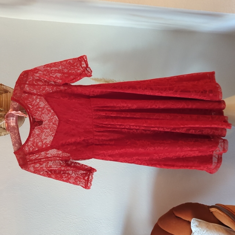 Red Lace Dress